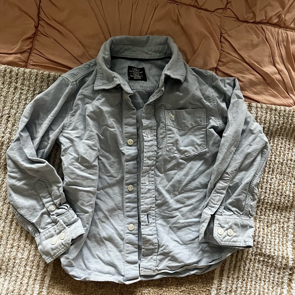 H&M LOGG kids light chambray button down